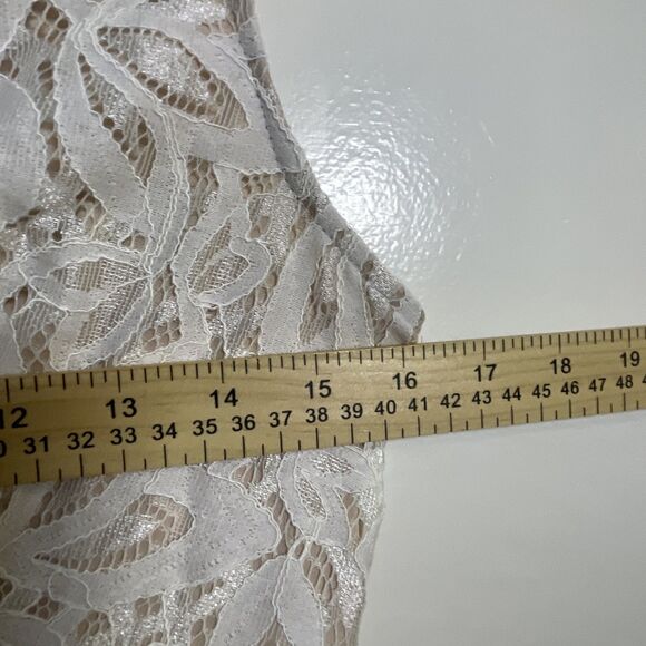 Lulus Amora White Lace Jumpsuit Women's Wide Leg Size Small Party Coctel - Picture 8 of 10